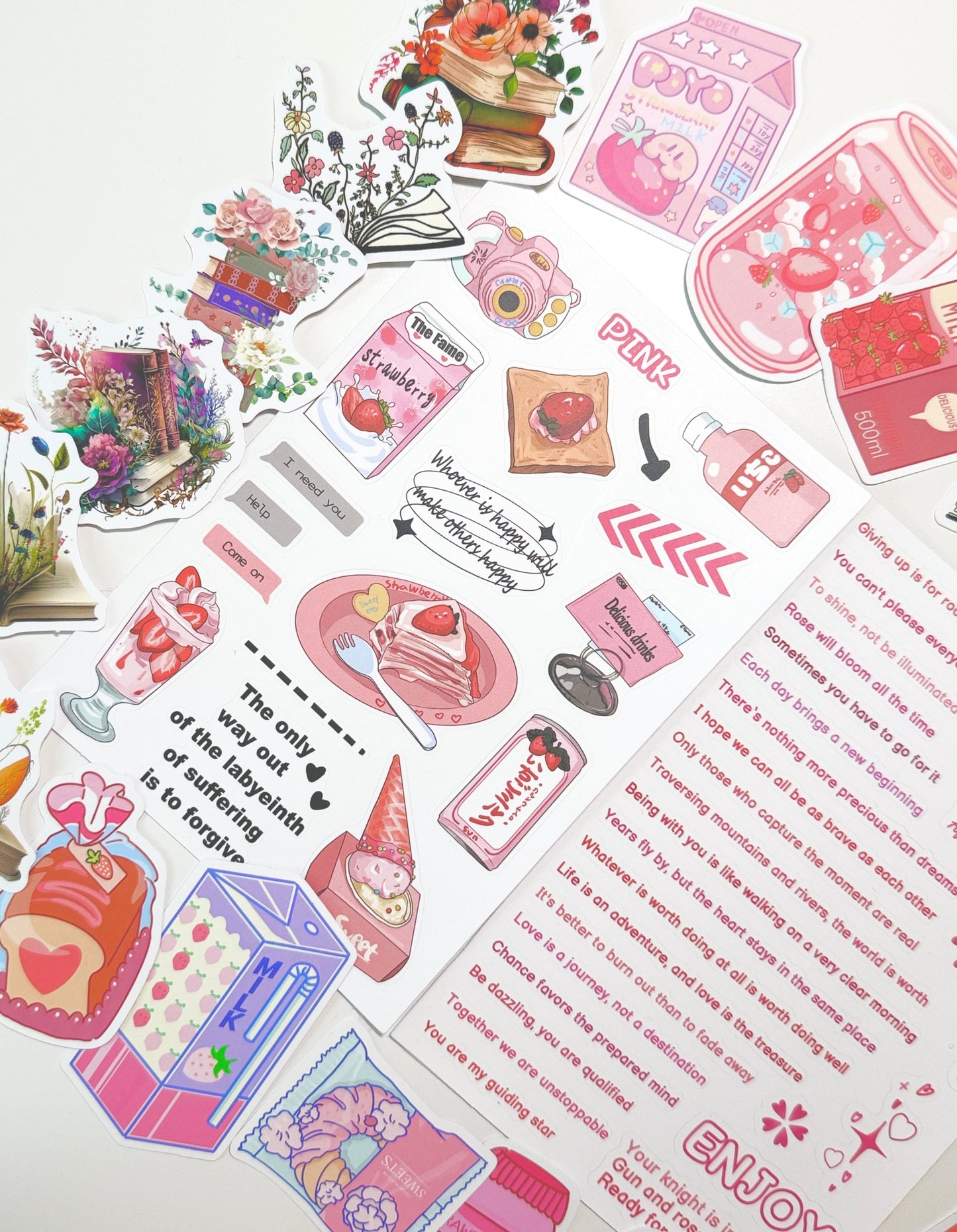 Sticker Set — Fun Cartoon & Bookish Stickers