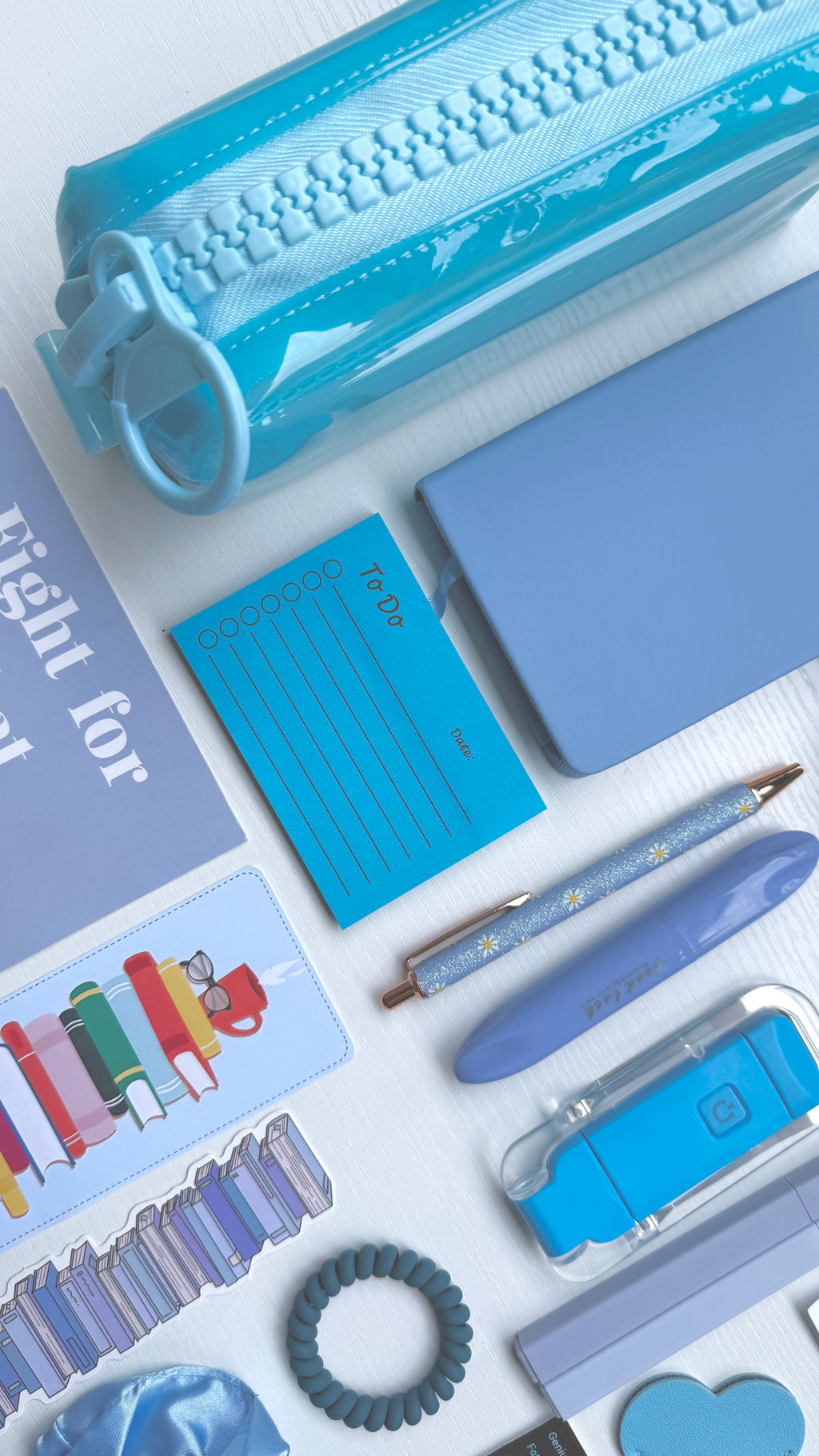 Aesthetic Gift Set with Stationery – Blue Whisper Edition