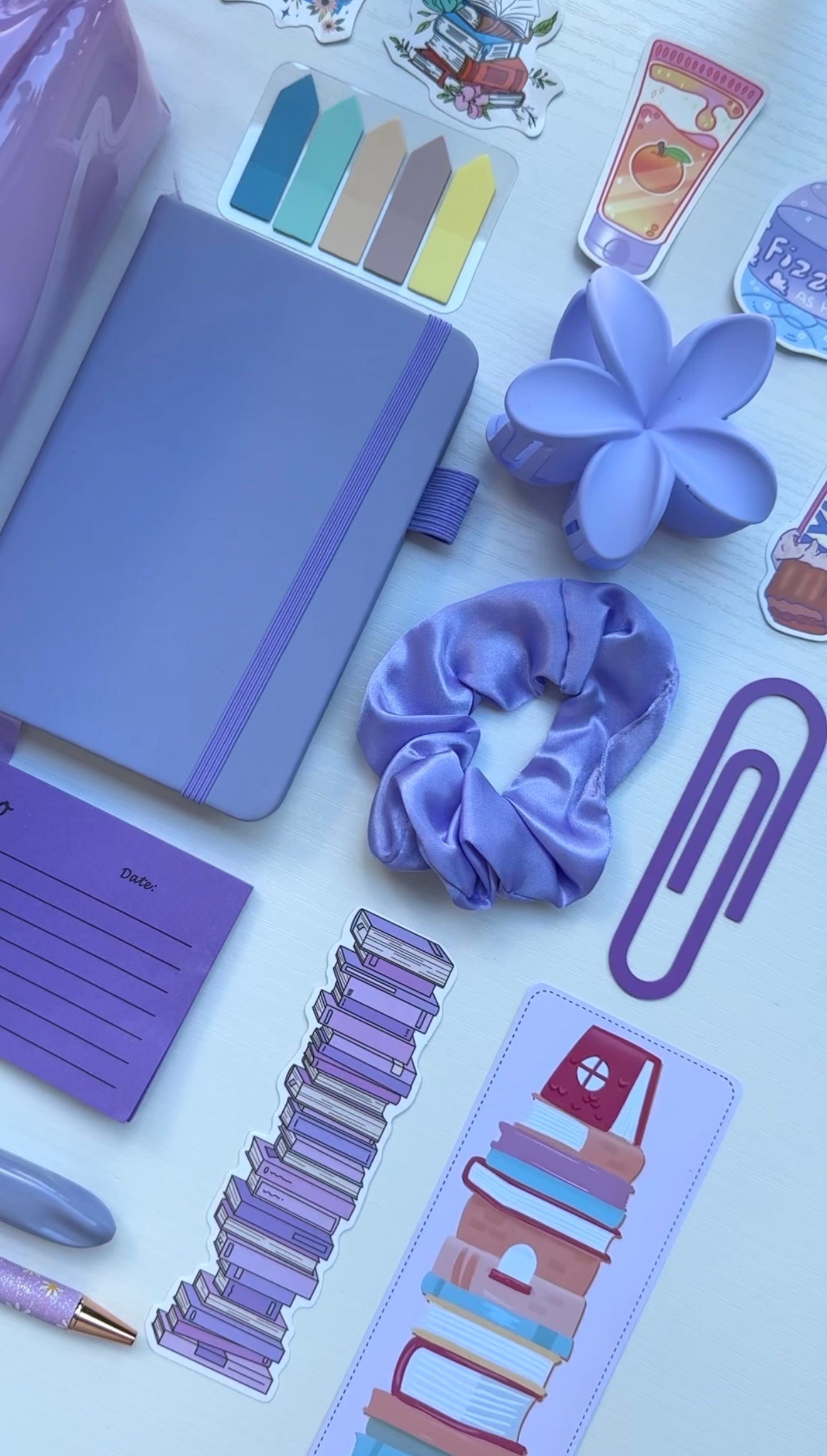 Calm Stationery Gift Set – Purple Velvet Aesthetic Bundle