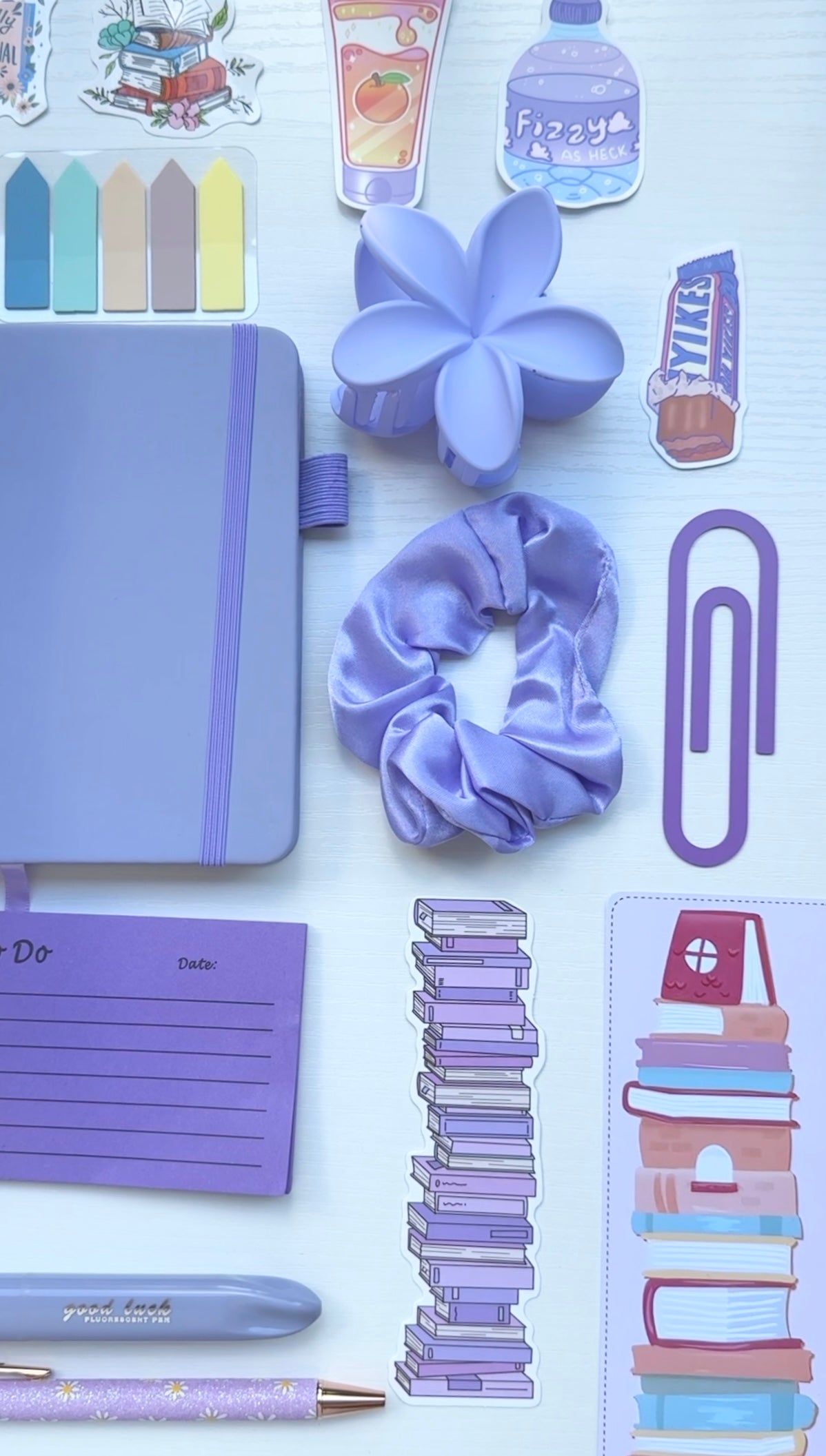 Calm Stationery Gift Set – Purple Velvet Aesthetic Bundle