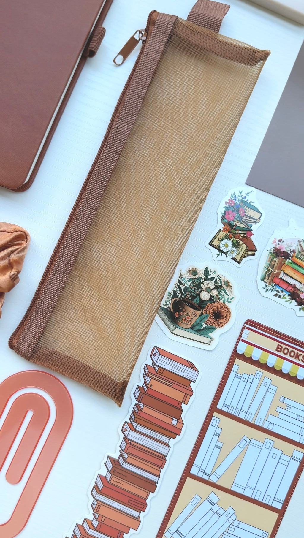 Soft Aesthetic Stationery Set – Caramel Whisper