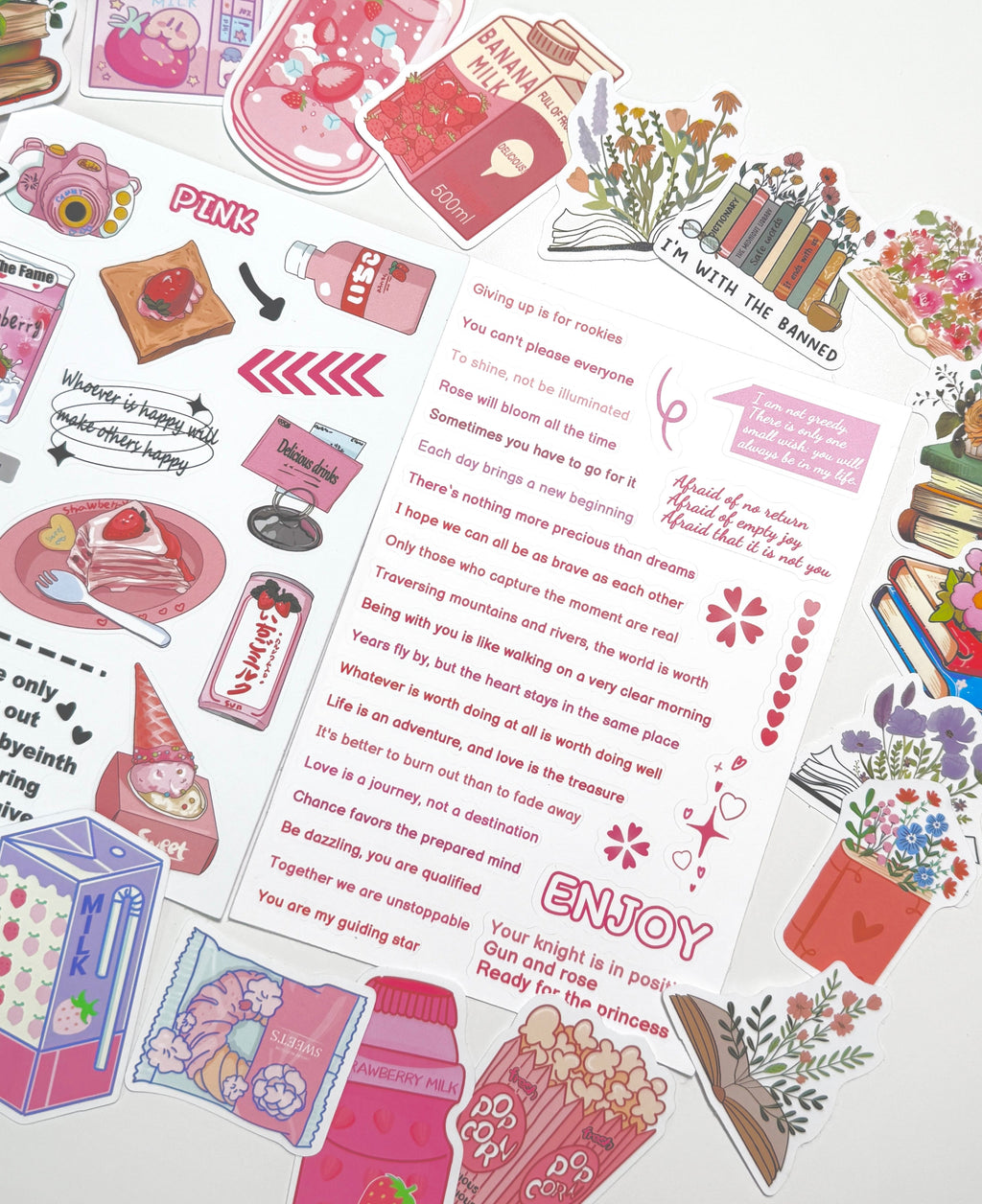 Sticker Set — Fun Cartoon & Bookish Stickers