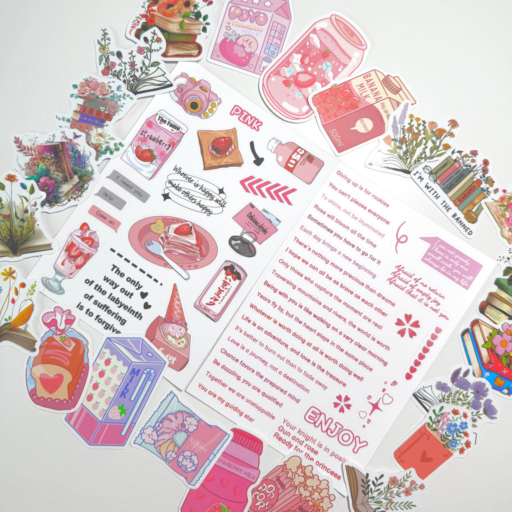 Sticker Set — Fun Cartoon & Bookish Stickers