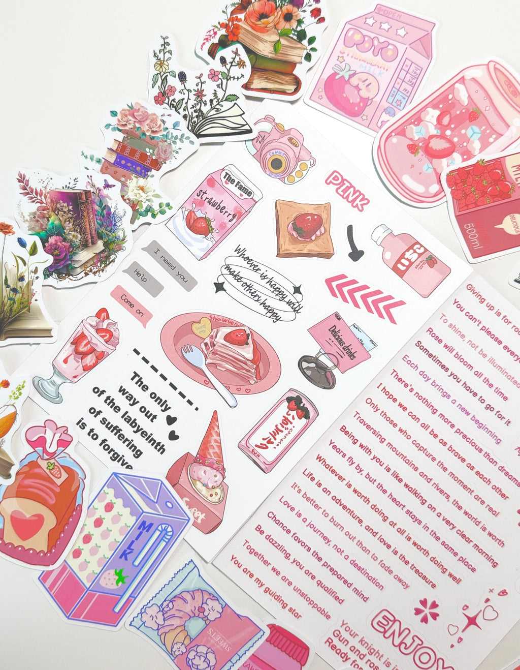 Sticker Set — Fun Cartoon & Bookish Stickers